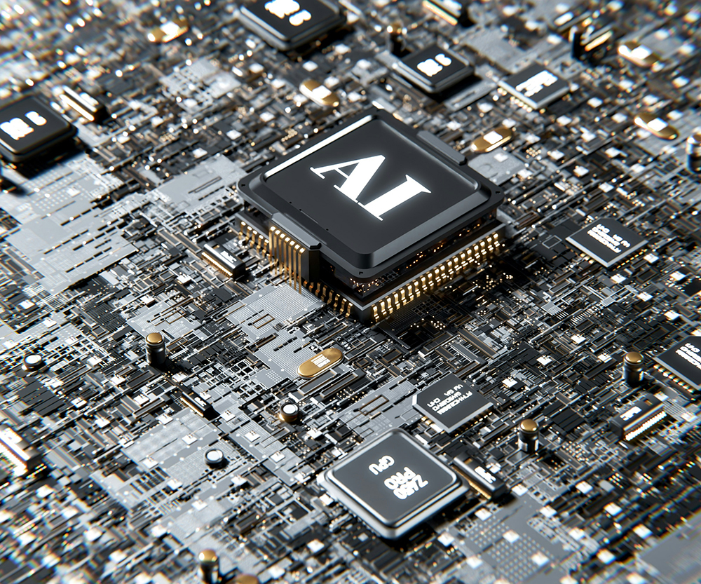 AI microchip - e-waste